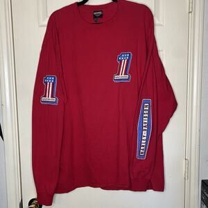 2020 Harley Davidson #1 Mens Red Long Sleeve - XXL